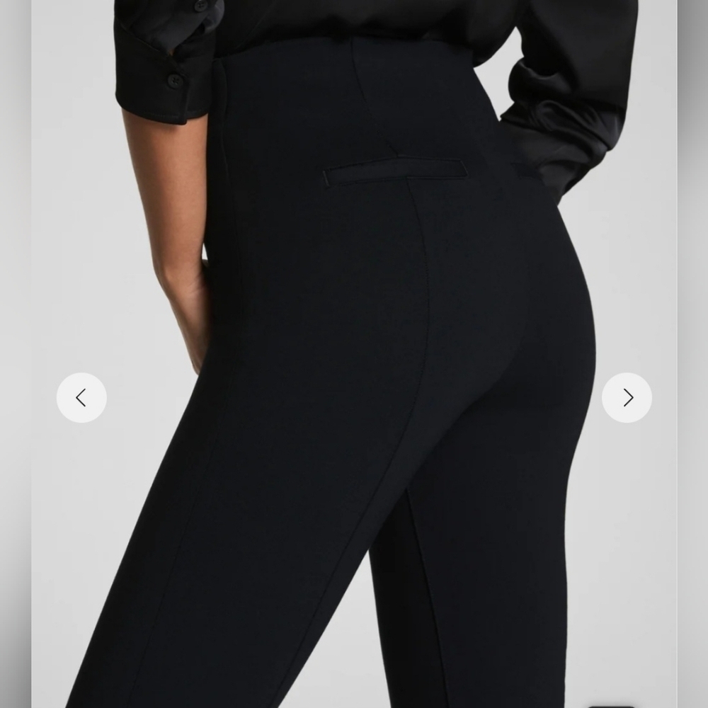 SPANX Women's Classic Black Straight Leg Pants - Picture 3 of 12
